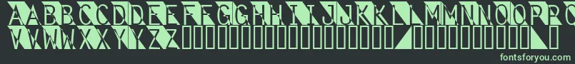 Fonte Fantomet – fontes verdes em um fundo preto