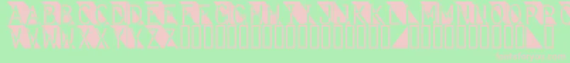 Fantomet Font – Pink Fonts on Green Background