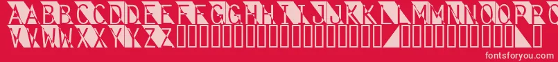Fantomet Font – Pink Fonts on Red Background