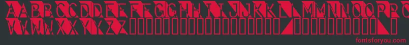 Fantomet Font – Red Fonts on Black Background