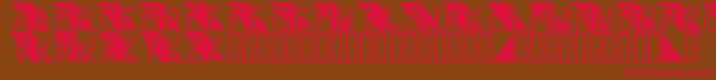 Fantomet Font – Red Fonts on Brown Background