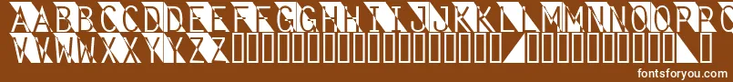 Fantomet Font – White Fonts on Brown Background