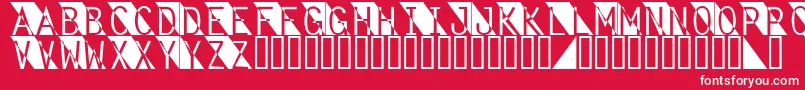 Fantomet Font – White Fonts on Red Background