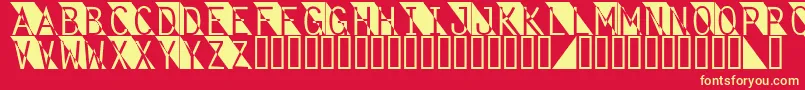 Fantomet Font – Yellow Fonts on Red Background
