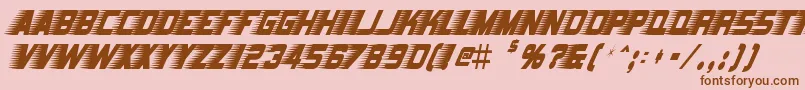 BarbatrickRegular-Schriftart – Braune Schriften auf rosa Hintergrund