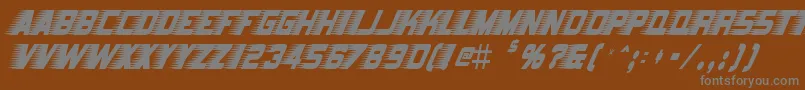 BarbatrickRegular Font – Gray Fonts on Brown Background