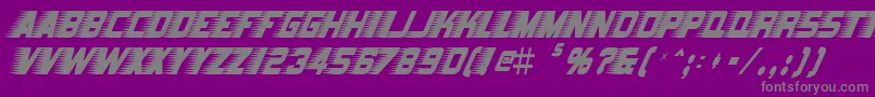 BarbatrickRegular Font – Gray Fonts on Purple Background