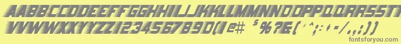 BarbatrickRegular Font – Gray Fonts on Yellow Background