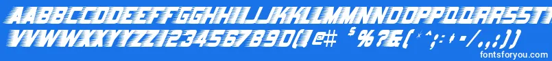 BarbatrickRegular Font – White Fonts on Blue Background