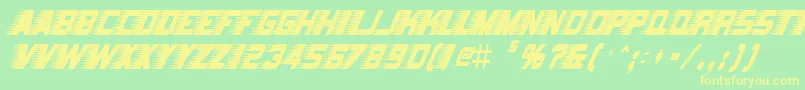 En savoir plus sur la police BarbatrickRegular Police BarbatrickRegular – polices jaunes sur fond vert