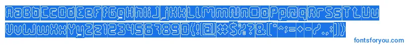 DigitalGothicHollowInverse Font – Blue Fonts