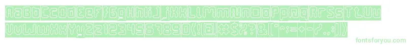 DigitalGothicHollowInverse Font – Green Fonts