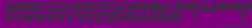 JmhCromI Font – Black Fonts on Purple Background