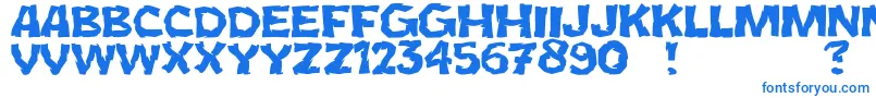 JmhCromI Font – Blue Fonts on White Background