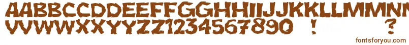 JmhCromI Font – Brown Fonts on White Background