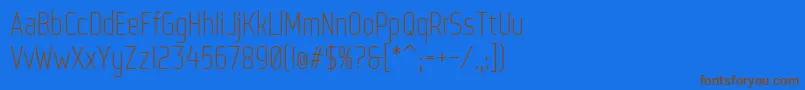 WebServeroff Font – Brown Fonts on Blue Background