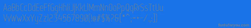 WebServeroff Font – Gray Fonts on Blue Background