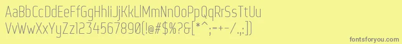 WebServeroff Font – Gray Fonts on Yellow Background