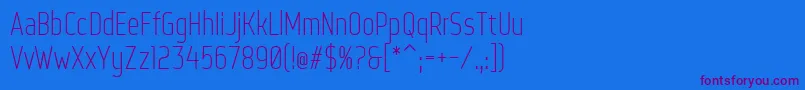 WebServeroff Font – Purple Fonts on Blue Background