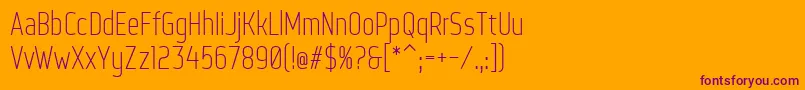 WebServeroff Font – Purple Fonts on Orange Background