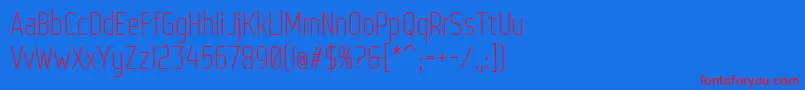 WebServeroff Font – Red Fonts on Blue Background