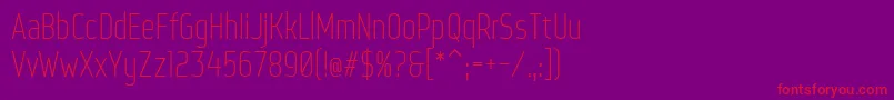 WebServeroff Font – Red Fonts on Purple Background