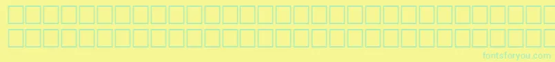 SanchionRegular Font – Green Fonts on Yellow Background