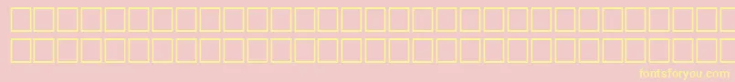 SanchionRegular Font – Yellow Fonts on Pink Background