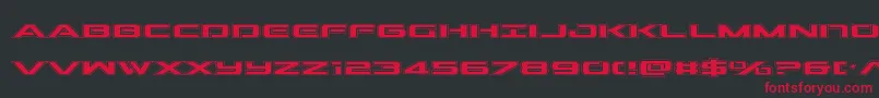 Outrideracad Font – Red Fonts on Black Background