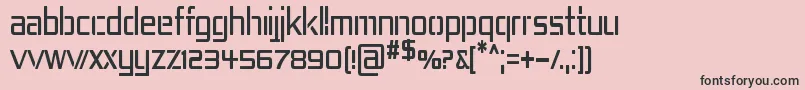 Rep4cn Font – Black Fonts on Pink Background