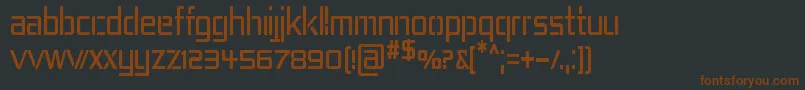 Rep4cn Font – Brown Fonts on Black Background