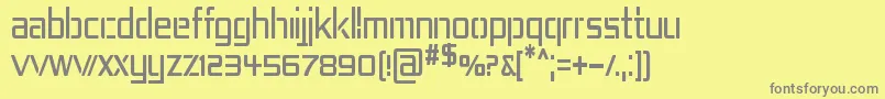 Rep4cn Font – Gray Fonts on Yellow Background