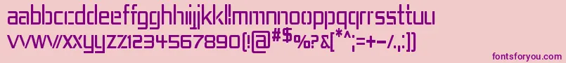 Rep4cn Font – Purple Fonts on Pink Background