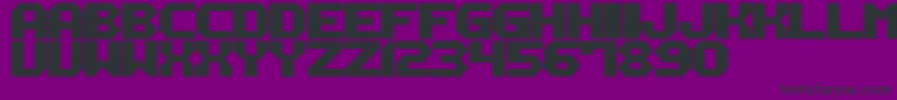 Fonte M12 – fontes pretas em um fundo violeta