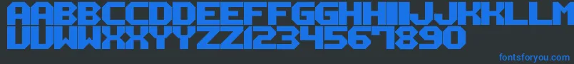 fuente M12 – Fuentes Azules Sobre Fondo Negro