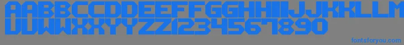 fuente M12 – Fuentes Azules Sobre Fondo Gris