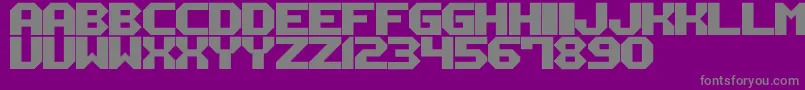Fonte M12 – fontes cinzas em um fundo violeta