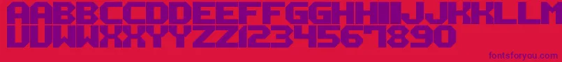 fuente M12 – Fuentes Moradas Sobre Fondo Rojo