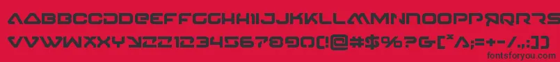 4114blasterv2bold Font – Black Fonts on Red Background