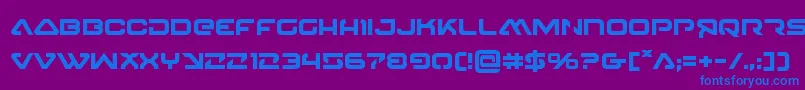 4114blasterv2bold Font – Blue Fonts on Purple Background