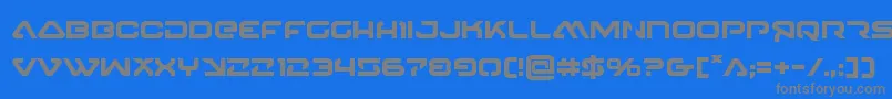 4114blasterv2bold Font – Gray Fonts on Blue Background