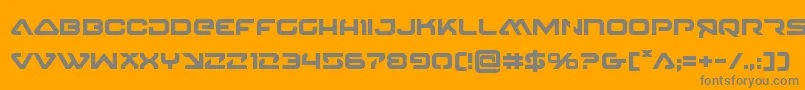 4114blasterv2bold Font – Gray Fonts on Orange Background