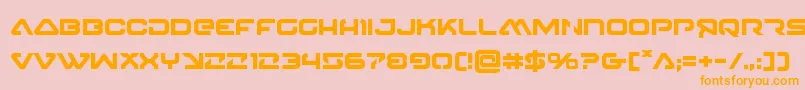 4114blasterv2bold Font – Orange Fonts on Pink Background