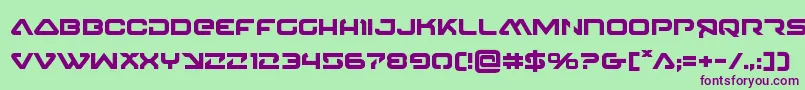 4114blasterv2bold Font – Purple Fonts on Green Background