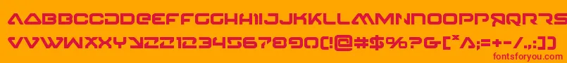 4114blasterv2bold Font – Red Fonts on Orange Background