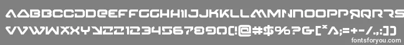 フォント4114blasterv2bold – 灰色の背景に白い文字