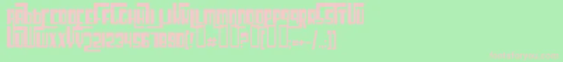 CosmicAge Font – Pink Fonts on Green Background