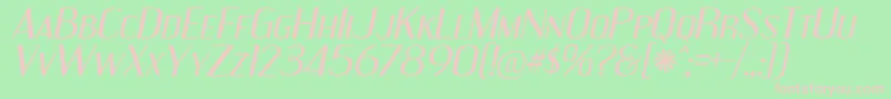 EngebrechtreExIt Font – Pink Fonts on Green Background