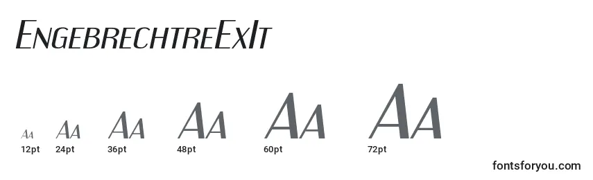 Размеры шрифта EngebrechtreExIt