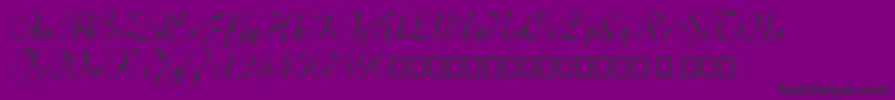 Varianteinitials Font – Black Fonts on Purple Background